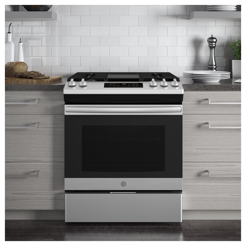 GE Appliances 30" 5.4 cu.ft. Slidein Gas Range with Griddle Wayfair.ca